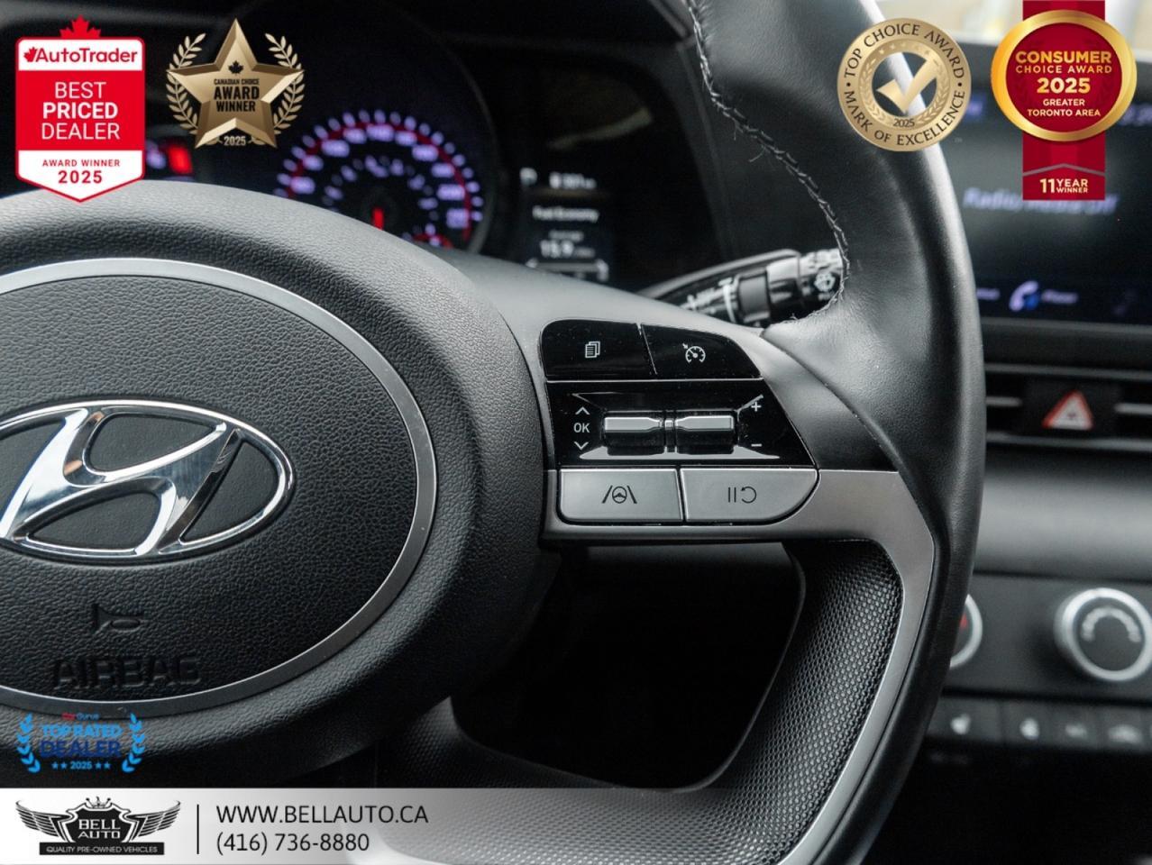 2022 Hyundai Elantra Preferred CARPLAY B.CAM BLTH HTD SEATS STRNGWHL BLKRIMS Toronto ON