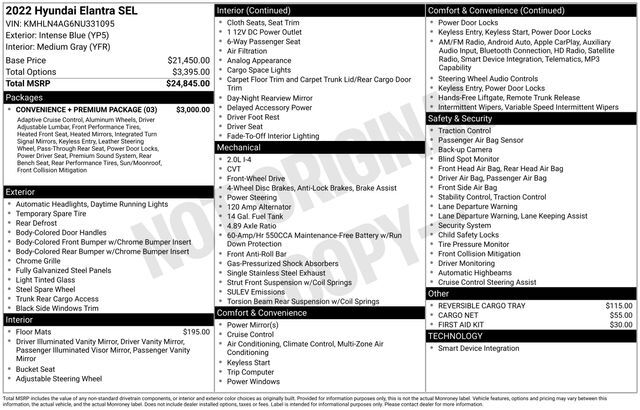 2022 Hyundai Elantra SEL Raleigh NC