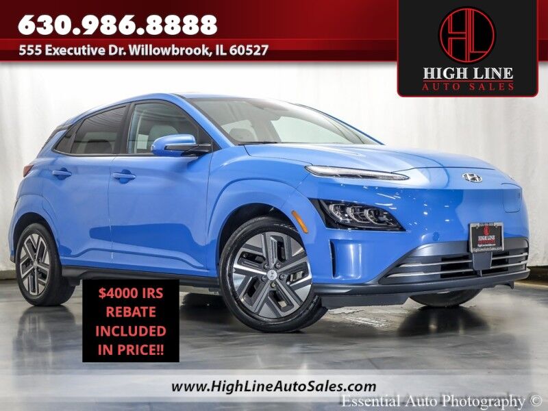 2022 Hyundai Kona Electric Limited PRICE INCLUDES $4000 IRS TAX CREDIT!! YOU MUST QULAIFY!! Willowbrook IL