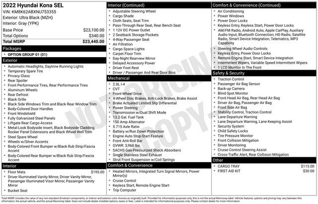 2022 Hyundai Kona SEL Raleigh NC