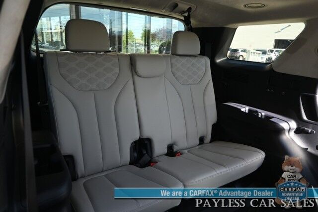 2022 Hyundai Palisade Calligraphy / AWD / Heated & Cooled Seats / Heated Steering / Sunroof / NAV / Harman Kardon / Adaptive Cruise / Lane Depart & Blind Spot / Rear Captain Chairs / 3rd Row / Seats 7 / Tow Pkg / Low Miles / 1-Owner Anchorage AK