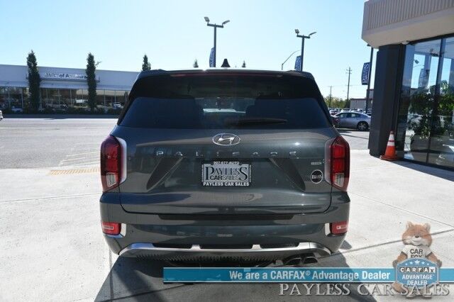 2022 Hyundai Palisade Calligraphy / AWD / Heated & Cooled Seats / Heated Steering / Sunroof / NAV / Harman Kardon / Adaptive Cruise / Lane Depart & Blind Spot / Rear Captain Chairs / 3rd Row / Seats 7 / Tow Pkg / Low Miles / 1-Owner Anchorage AK