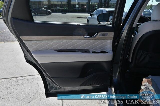 2022 Hyundai Palisade Calligraphy / AWD / Heated & Cooled Seats / Heated Steering / Sunroof / NAV / Harman Kardon / Adaptive Cruise / Lane Depart & Blind Spot / Rear Captain Chairs / 3rd Row / Seats 7 / Tow Pkg / Low Miles / 1-Owner Anchorage AK