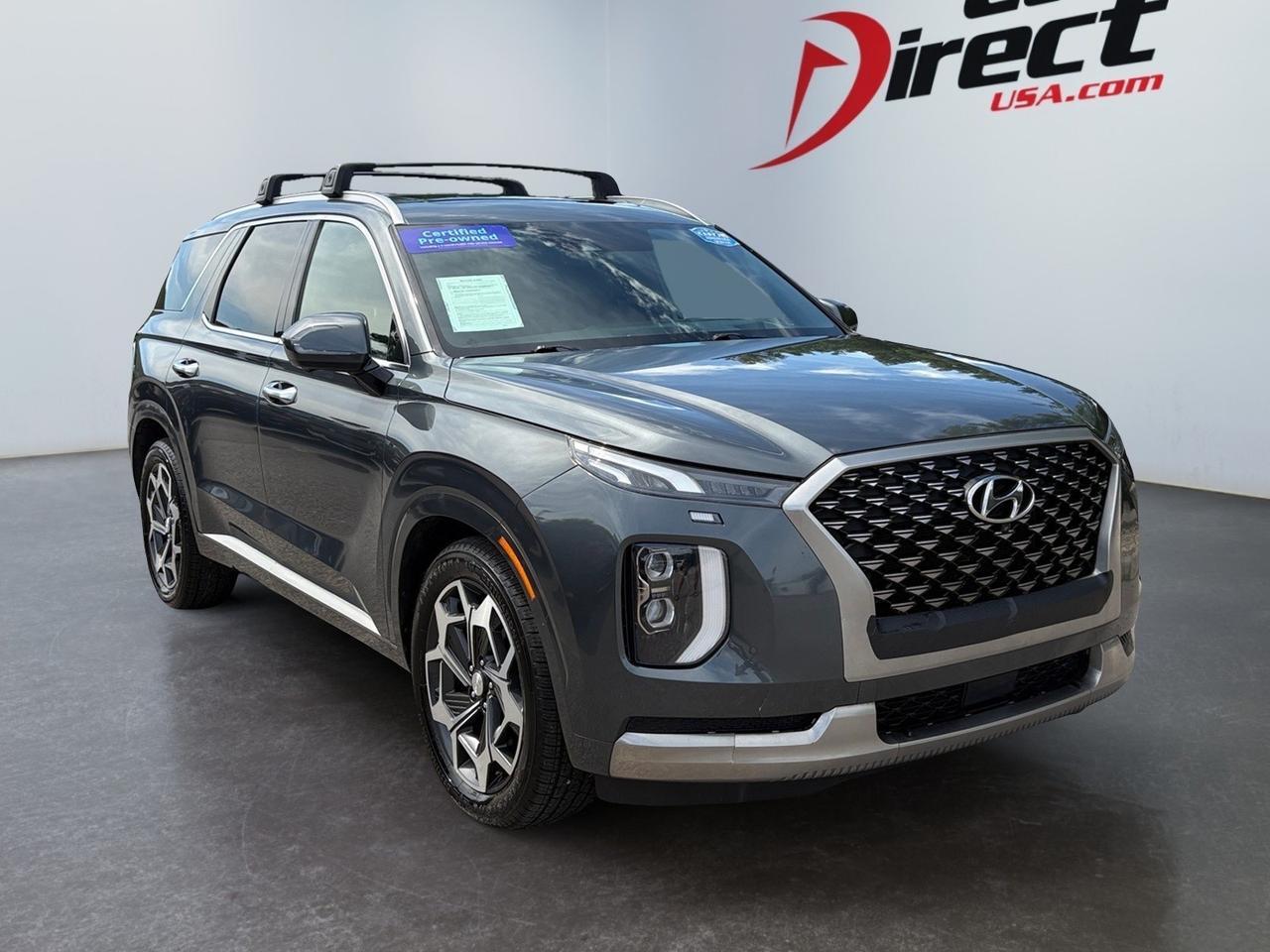2022 Hyundai Palisade Calligraphy, HEADS UP DISPLAY, PANO MOONROOF, PADDLE SHIFTERS, BLIND SPOT ALERT, FORWARED COLLISION ALERT, REAR QUIET MODE, DRIVER TALK INTERCOM, HEATED & COOLING FRONT & REAR SEATS, POWER 3RD ROW SEATING, POWER LIFTGATE, 1 OWNER, THIS SUV HAS IT ALL Virginia Beach VA