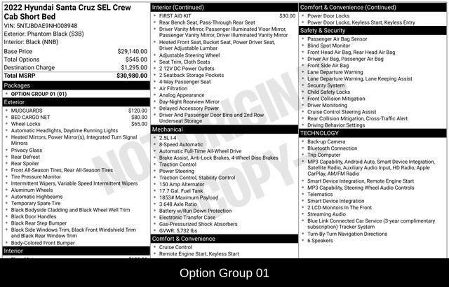 2022 Hyundai Santa Cruz SEL Raleigh NC
