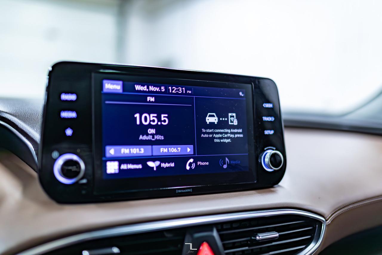 2022 Hyundai Santa Fe Hybrid AWD Luxury Leather Roof BCam Red Deer AB