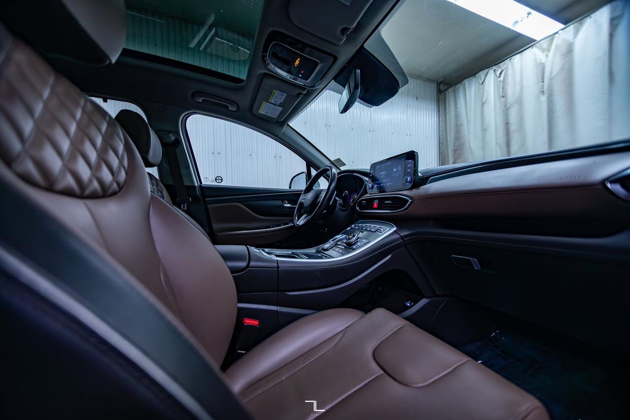 2022 Hyundai Santa Fe Hybrid AWD Luxury Leather Roof BCam Red Deer AB