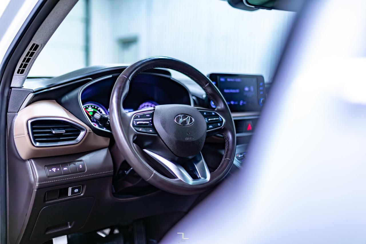 2022 Hyundai Santa Fe Hybrid AWD Luxury Leather Roof BCam Red Deer AB