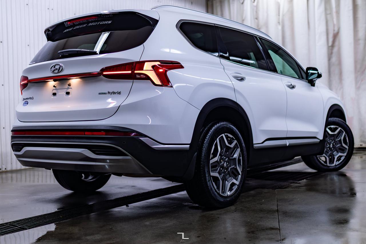 2022 Hyundai Santa Fe Hybrid AWD Luxury Leather Roof BCam Red Deer AB