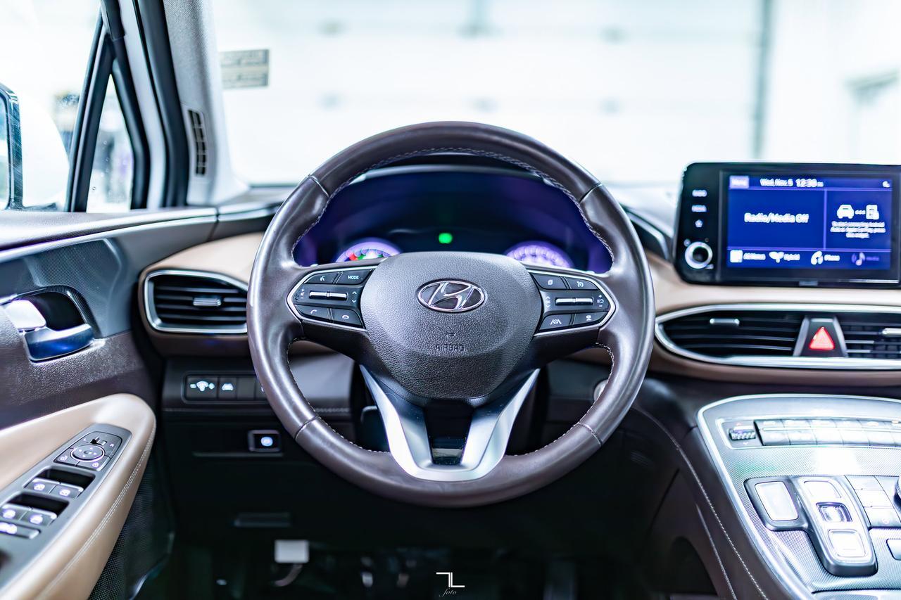 2022 Hyundai Santa Fe Hybrid AWD Luxury Leather Roof BCam Red Deer AB