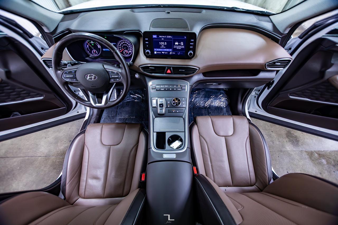 2022 Hyundai Santa Fe Hybrid AWD Luxury Leather Roof BCam Red Deer AB