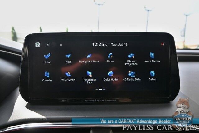 2022 Hyundai Santa Fe Limited / AWD / Plug-In Hybrid / Auto Start / Heated & Cooled Leather Seats / Heated Steering / Panoramic Sunroof / NAV / Harman Kardon / Lane Watch & Blind Spot / Apple CarPlay & Android Auto / 44 MPG / 360 Cam Anchorage AK