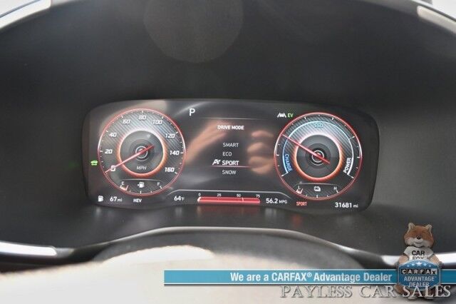 2022 Hyundai Santa Fe Limited / AWD / Plug-In Hybrid / Auto Start / Heated & Cooled Leather Seats / Heated Steering / Panoramic Sunroof / NAV / Harman Kardon / Lane Watch & Blind Spot / Apple CarPlay & Android Auto / 44 MPG / 360 Cam Anchorage AK
