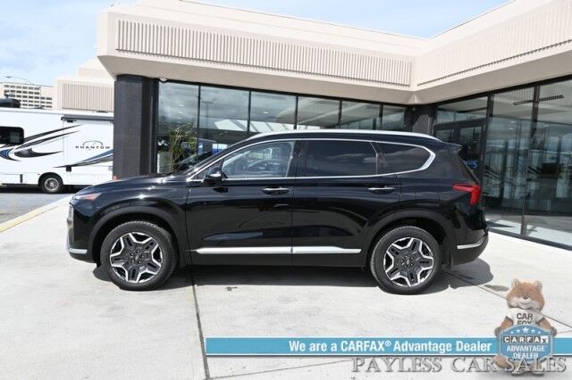2022 Hyundai Santa Fe Limited / AWD / Plug-In Hybrid / Auto Start / Heated & Cooled Leather Seats / Heated Steering / Panoramic Sunroof / NAV / Harman Kardon / Lane Watch & Blind Spot / Apple CarPlay & Android Auto / 44 MPG / 360 Cam