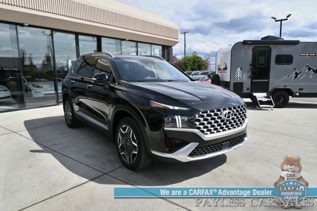 2022 Hyundai Santa Fe Limited / AWD / Plug-In Hybrid / Auto Start / Heated & Cooled Leather Seats / Heated Steering / Panoramic Sunroof / NAV / Harman Kardon / Lane Watch & Blind Spot / Apple CarPlay & Android Auto / 44 MPG / 360 Cam Anchorage AK