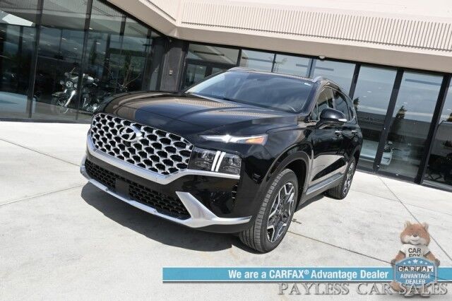 2022 Hyundai Santa Fe Limited / AWD / Plug-In Hybrid / Auto Start / Heated & Cooled Leather Seats / Heated Steering / Panoramic Sunroof / NAV / Harman Kardon / Lane Watch & Blind Spot / Apple CarPlay & Android Auto / 44 MPG / 360 Cam Anchorage AK