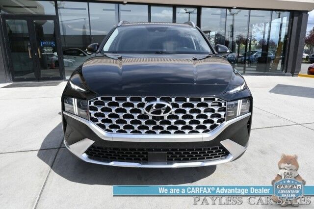 2022 Hyundai Santa Fe Limited / AWD / Plug-In Hybrid / Auto Start / Heated & Cooled Leather Seats / Heated Steering / Panoramic Sunroof / NAV / Harman Kardon / Lane Watch & Blind Spot / Apple CarPlay & Android Auto / 44 MPG / 360 Cam