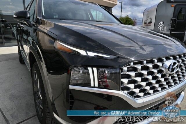 2022 Hyundai Santa Fe Limited / AWD / Plug-In Hybrid / Auto Start / Heated & Cooled Leather Seats / Heated Steering / Panoramic Sunroof / NAV / Harman Kardon / Lane Watch & Blind Spot / Apple CarPlay & Android Auto / 44 MPG / 360 Cam Anchorage AK