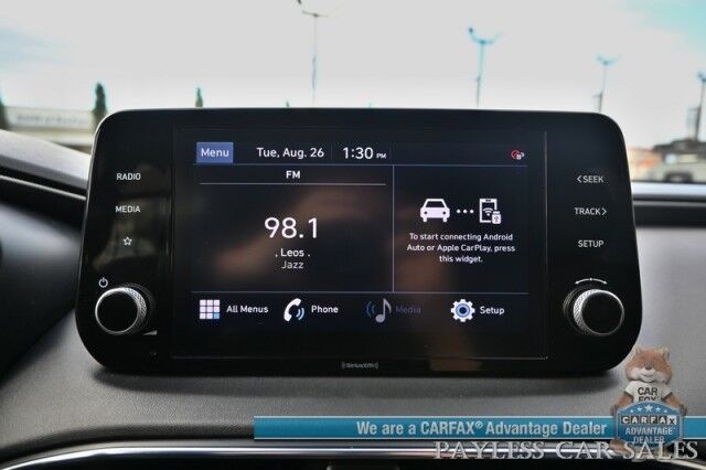 2022 Hyundai Santa Fe SEL / Auto Start / Power & Heated Premium Cloth Seats / Adaptive Cruise Control / Lane Departure & Blind Spot Alert / Apple CarPlay & Android Auto / Back Up Camera / Keyless Entry & Start / 28 MPG Anchorage AK
