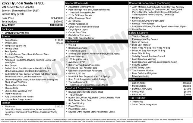 2022 Hyundai Santa Fe SEL Raleigh NC