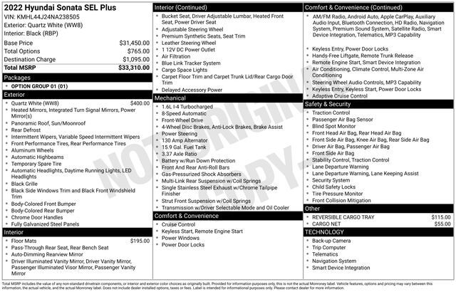 2022 Hyundai Sonata SEL Plus Raleigh NC