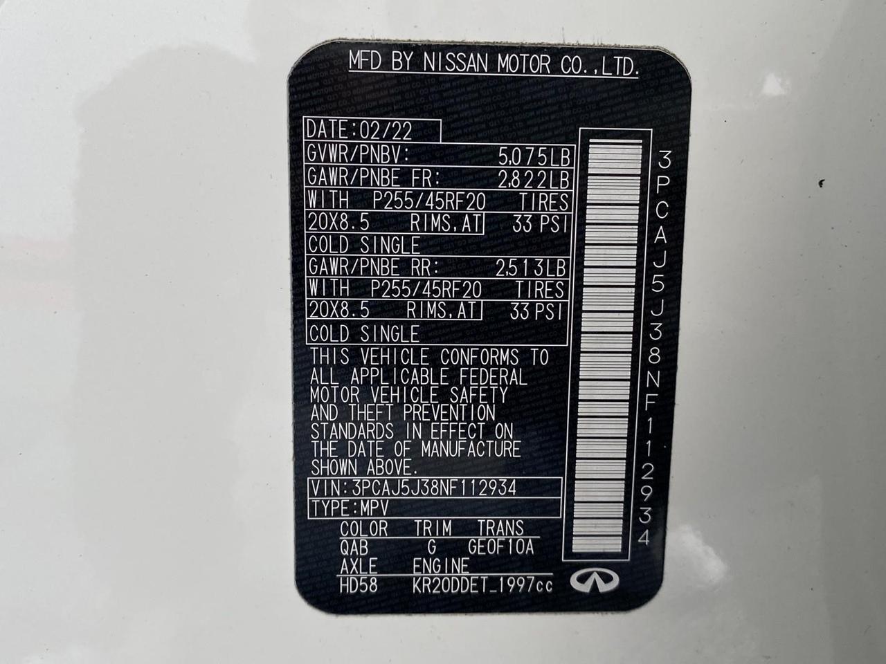 2022 INFINITI QX55 LUXE Richmond Hill NY