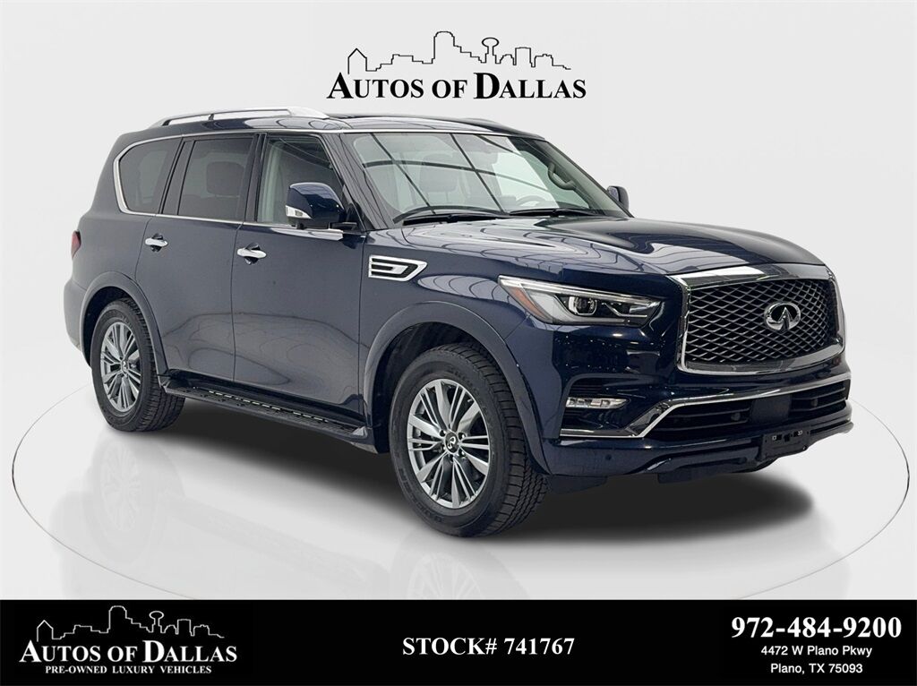 2022 INFINITI QX80 LUXE NAV,CAM,SUNROOF,CLMT STS,BLIND SPOT,3RD ROW
