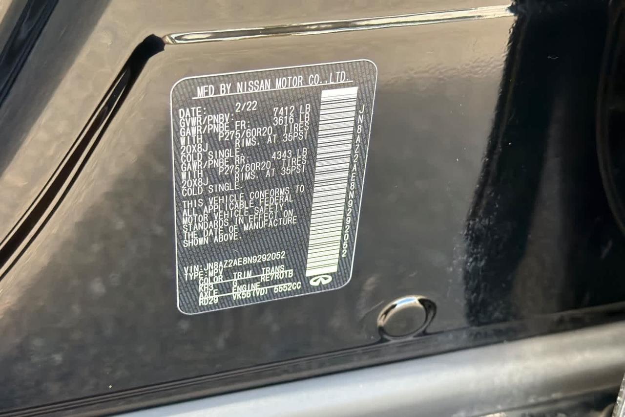 2022 INFINITI QX80 LUXE Roseville CA
