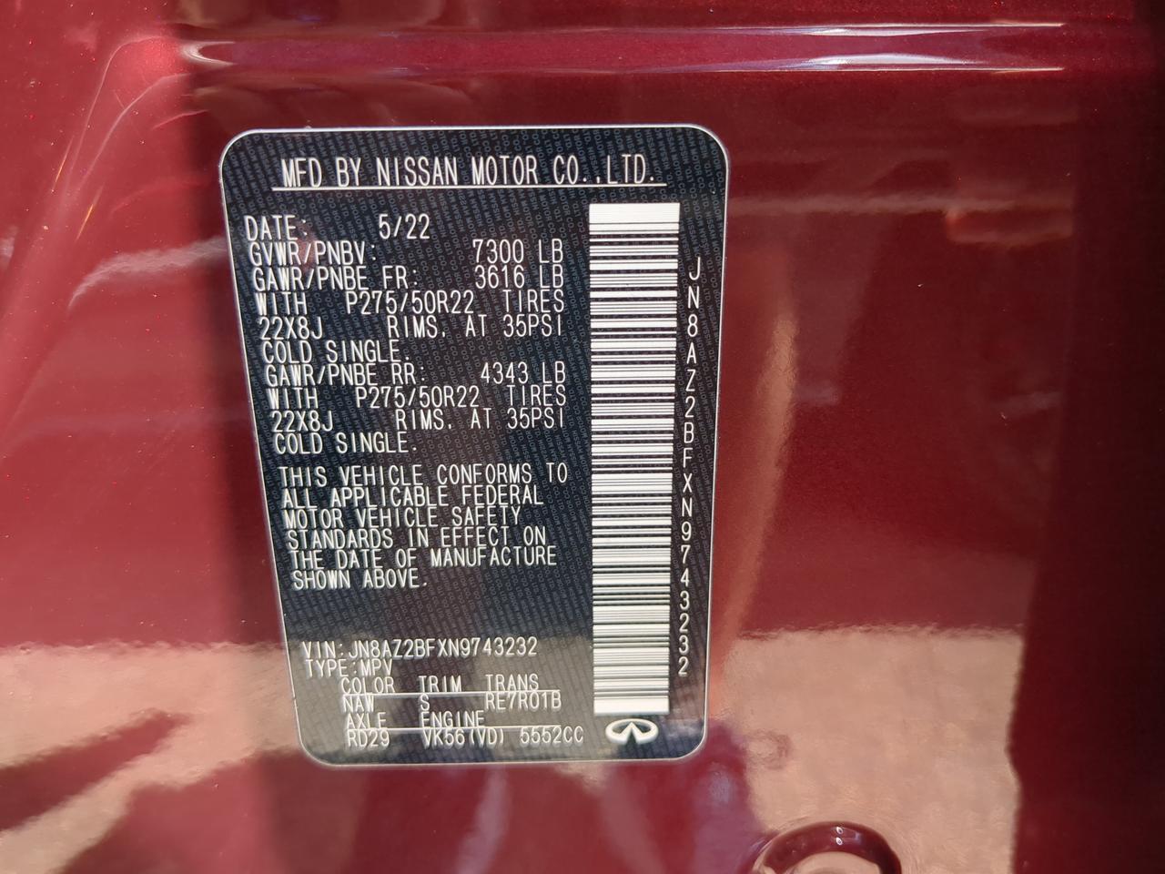2022 INFINITI QX80 SENSORY Winder GA