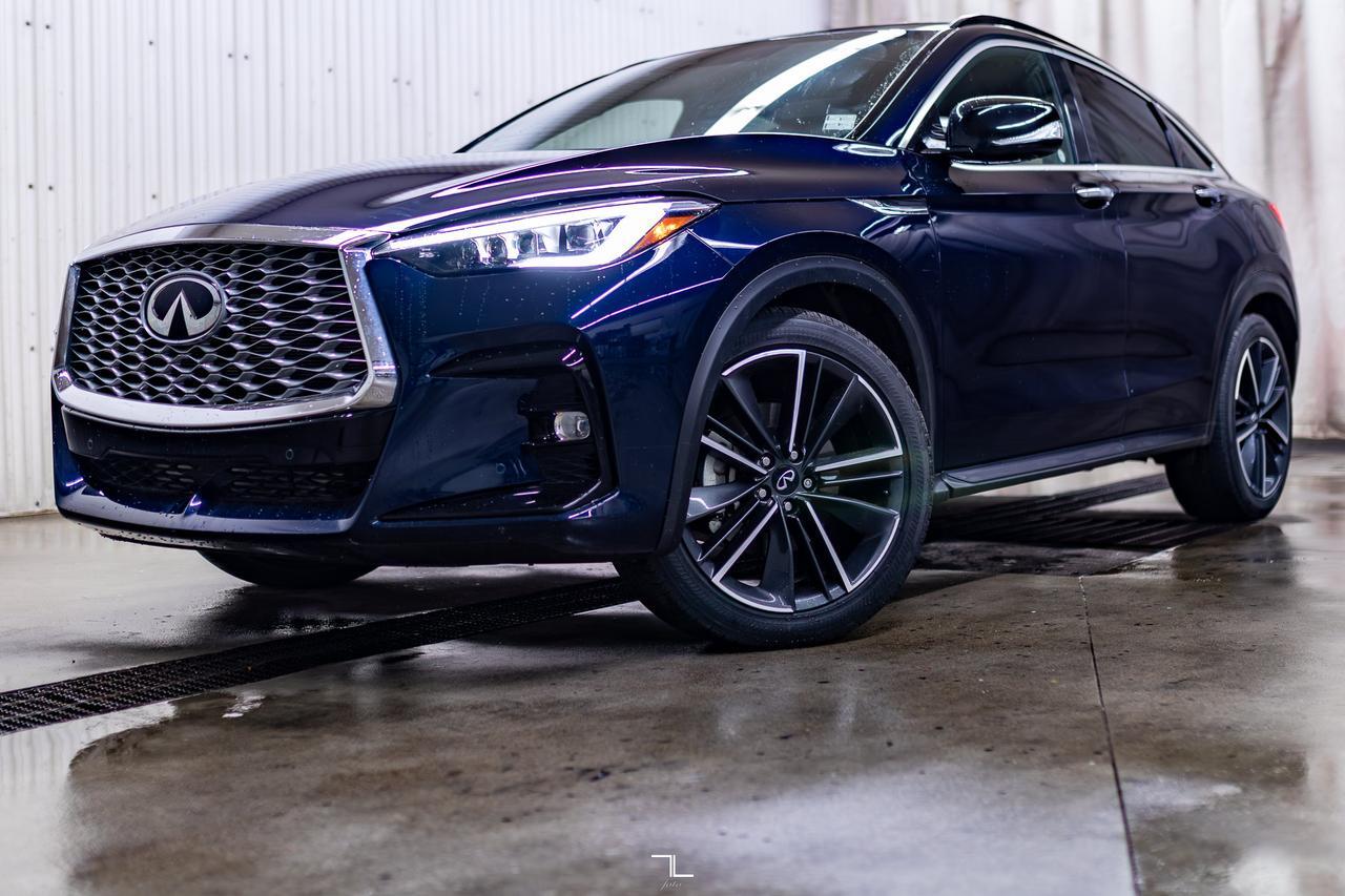 2022 Infiniti QX55 AWD Essential Leather Roof Nav BCam Red Deer AB