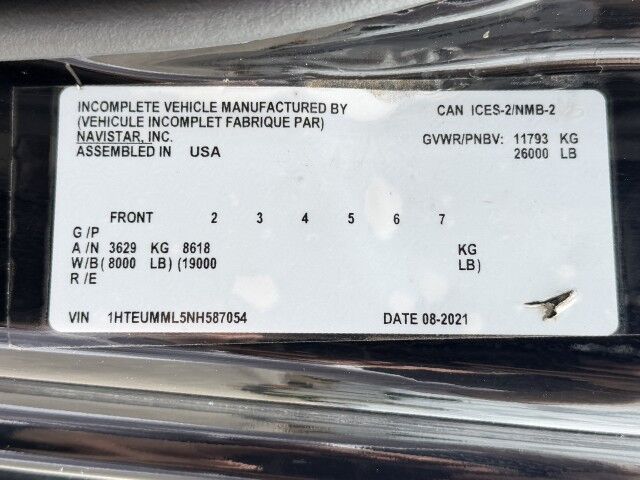 2022 International MV607 22' Miller Century Rollback Car Carrier Truck Miami FL