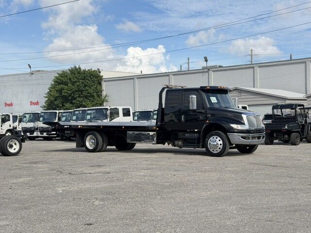 2022 International MV607 Extended Cab Jerr-Dan 22' Rollback Sharkbed Car Carrier Wrecker Truck