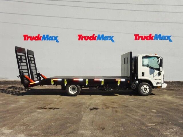 2022 Isuzu NPR-HD Steel Dove Tail Flatbed. Gas or Diesel!