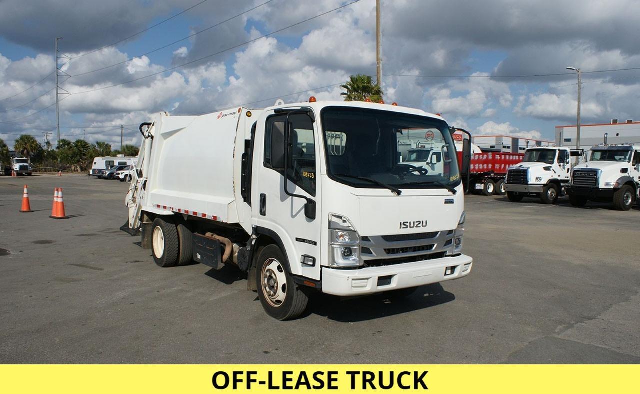 2022 Isuzu NRR 8 yard Pac-Mac Rear Loader Garbage Truck