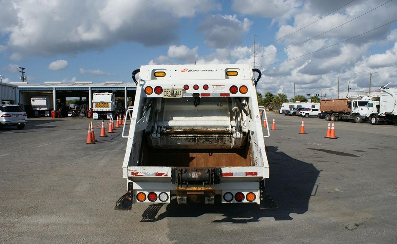 2022 Isuzu NRR 8 yard Pac-Mac Rear Loader Garbage Truck Tampa FL