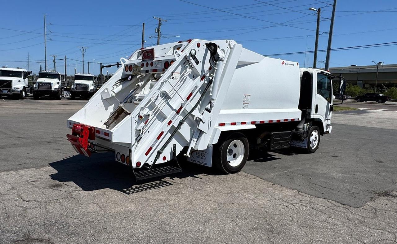 2022 Isuzu NRR 8 yard Pac-Mac Rear Loader Garbage Truck Tampa FL