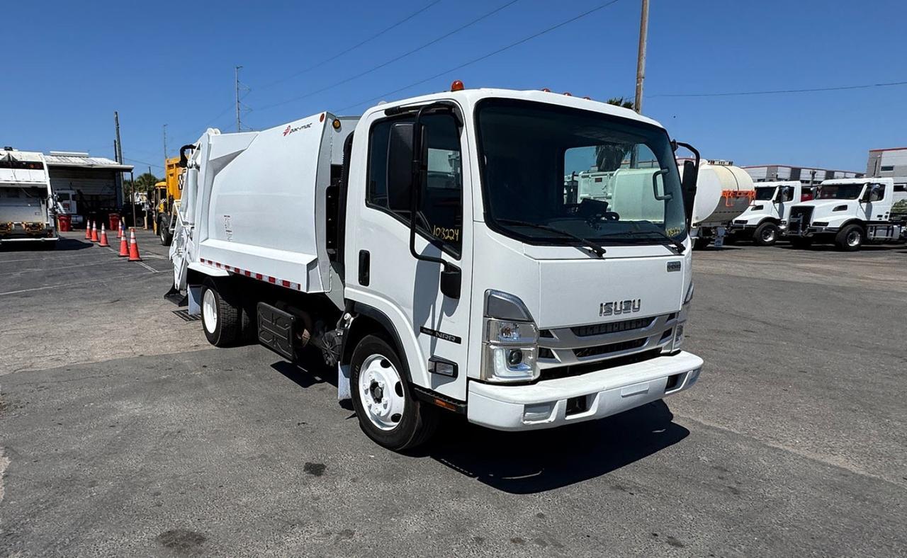 2022 Isuzu NRR 8 yd Pac-Mac Rear Loader Garbage Truck
