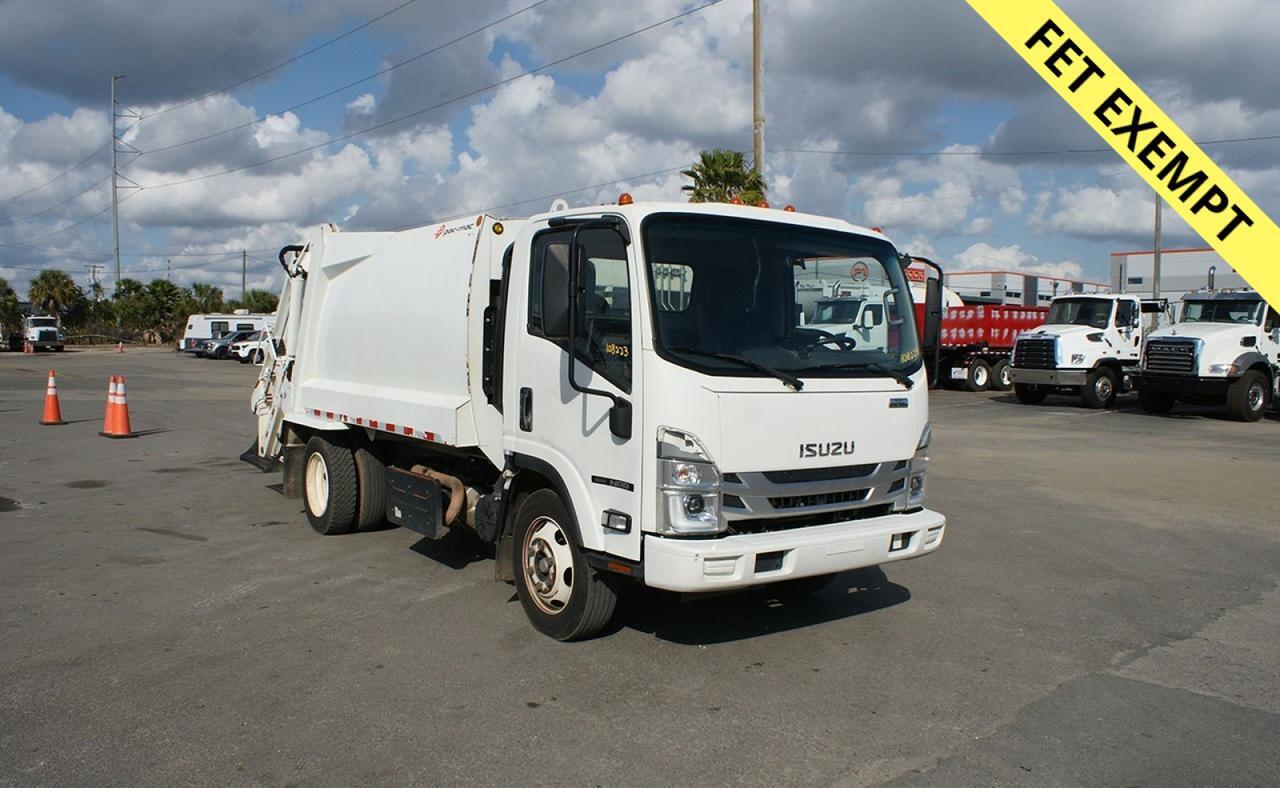 2022 Isuzu NRR 8 yd PacMac Rear Loader Garbage Truck