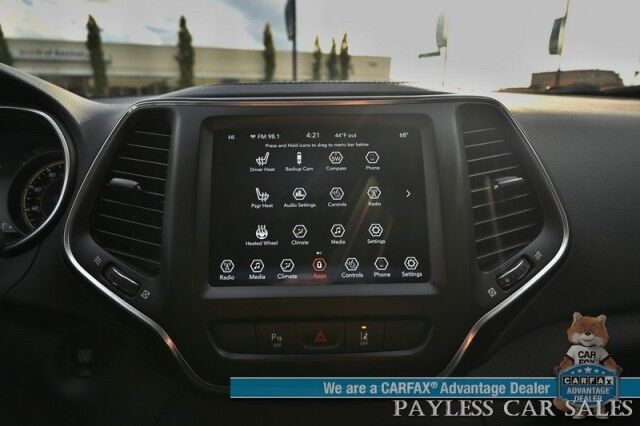 2022 Jeep Cherokee Latitude Lux / 4X4 / Auto Start / Power & Heated Leather Seats / Heated Steering Wheel / Lane Departure & Blind Spot Alert / Apple CarPlay & Android Auto / Back Up Camera / Keyless Entry & Start / 27 MPG / 1-Owner Anchorage AK