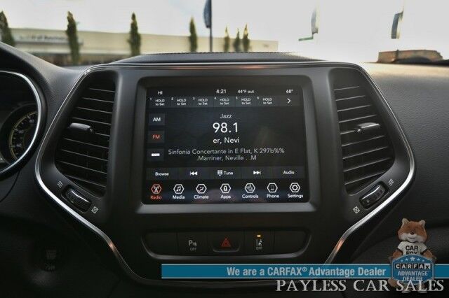 2022 Jeep Cherokee Latitude Lux / 4X4 / Auto Start / Power & Heated Leather Seats / Heated Steering Wheel / Lane Departure & Blind Spot Alert / Apple CarPlay & Android Auto / Back Up Camera / Keyless Entry & Start / 27 MPG / 1-Owner Anchorage AK