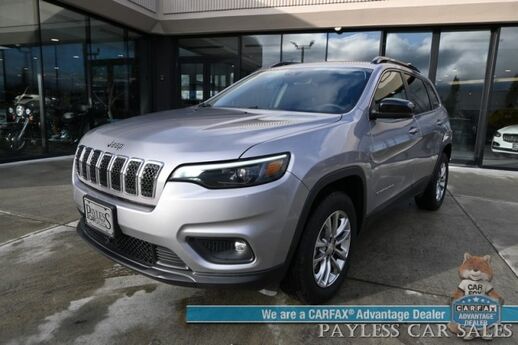 2022 Jeep Cherokee Latitude Lux / 4X4 / Auto Start / Power & Heated Leather Seats / Heated Steering Wheel / Lane Departure & Blind Spot Alert / Apple CarPlay & Android Auto / Back Up Camera / Keyless Entry & Start / 27 MPG / 1-Owner Anchorage AK