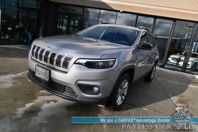 2022 Jeep Cherokee Latitude Lux / 4X4 / Auto Start / Power & Heated Leather Seats / Heated Steering Wheel / Lane Departure & Blind Spot Alert / Apple CarPlay & Android Auto / Back Up Camera / Keyless Entry & Start / 27 MPG / 1-Owner Anchorage AK