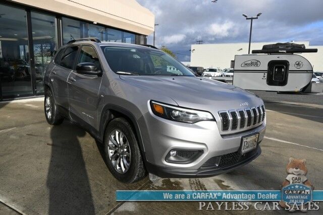 2022 Jeep Cherokee Latitude Lux / 4X4 / Auto Start / Power & Heated Leather Seats / Heated Steering Wheel / Lane Departure & Blind Spot Alert / Apple CarPlay & Android Auto / Back Up Camera / Keyless Entry & Start / 27 MPG / 1-Owner Anchorage AK