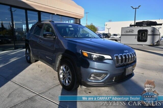 2022 Jeep Cherokee Latitude Lux / 4X4 / Auto Start / Power & Heated Leather Seats / Heated Steering Wheel / Lane Departure & Blind Spot Alert / Apple CarPlay & Android Auto / Back Up Camera / Keyless Entry & Start / 27 MPG / 1-Owner Anchorage AK