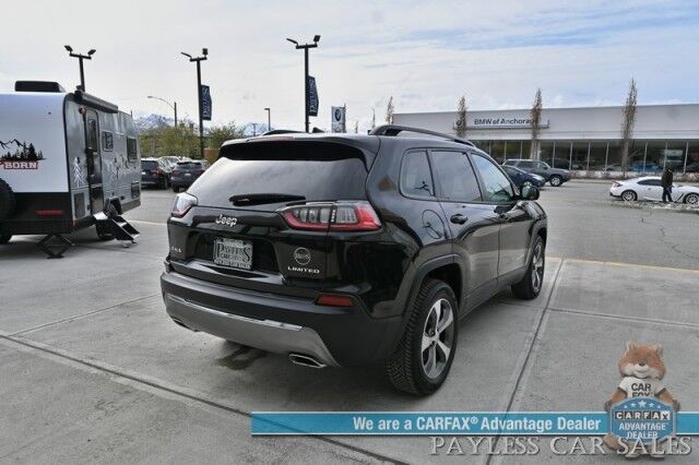 2022 Jeep Cherokee Limited / 4X4 / Auto Start / Power & Heated Leather Seats / Heated Steering Wheel / Sunroof / Adaptive Cruise Control / Lane Departure & Blind Spot Alert / Apple CarPlay & Android Auto / Back Up Camera / Power Liftgate Anchorage AK