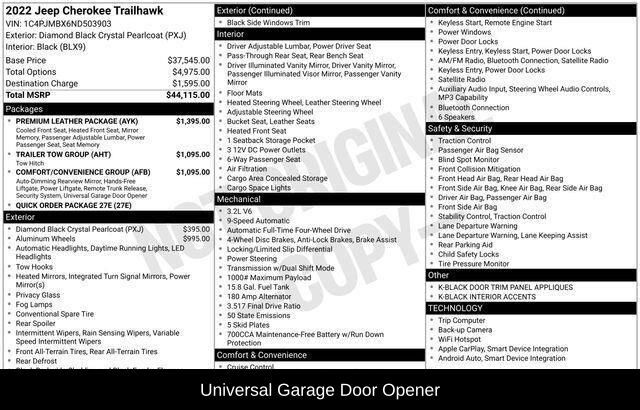 2022 Jeep Cherokee Trailhawk Raleigh NC