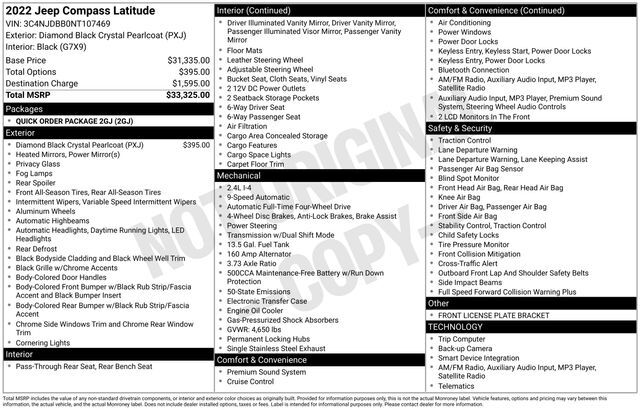 2022 Jeep Compass Latitude Raleigh NC