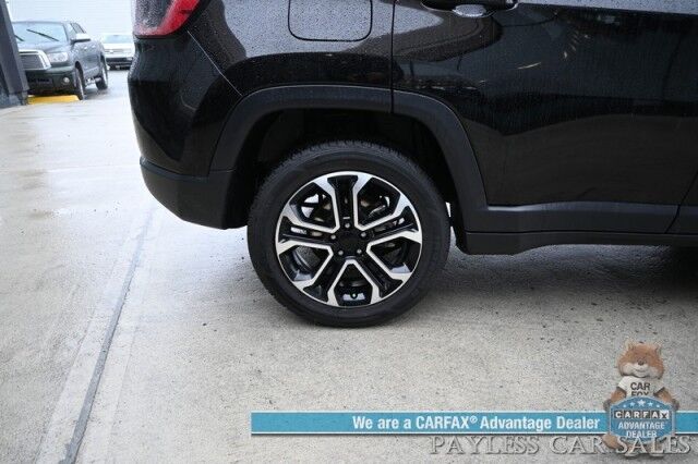2022 Jeep Compass Limited / 4X4 / Auto Start / Power & Heated Leather Seats / Heated Steering Wheel / Adaptive Cruise Control / Lane Depart & Blind Spot Alert / Apple CarPlay & Android Auto / Back Up Camera / 30 MPG Anchorage AK