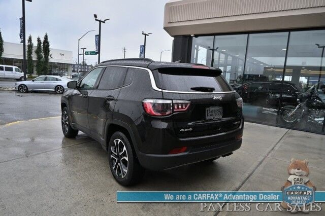2022 Jeep Compass Limited / 4X4 / Auto Start / Power & Heated Leather Seats / Heated Steering Wheel / Adaptive Cruise Control / Lane Depart & Blind Spot Alert / Apple CarPlay & Android Auto / Back Up Camera / 30 MPG Anchorage AK