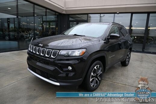 2022 Jeep Compass Limited / 4X4 / Auto Start / Power & Heated Leather Seats / Heated Steering Wheel / Adaptive Cruise Control / Lane Depart & Blind Spot Alert / Apple CarPlay & Android Auto / Back Up Camera / 30 MPG Anchorage AK